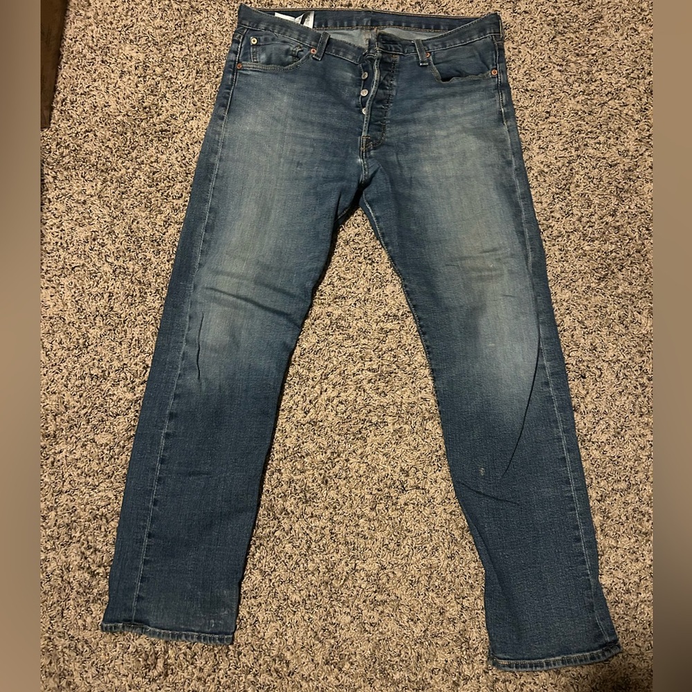 Levi's Men's Straight Jeans in Faded Blue